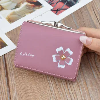 

New Arrival Women Wallets Female Short Designer Wallet Fashion Three Fold Purse Simple Student Clutch Bags Hasp Card Holder.