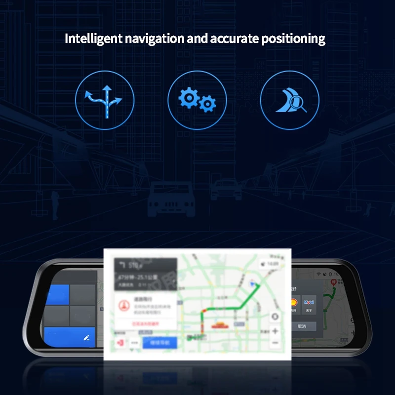 Автомобильный видеорегистратор Камера 4G ADAS Автомобильный видеорегистратор Android поток медиа зеркало заднего вида FHD 1080P WiFi 10 дюймов gps видео рекордер