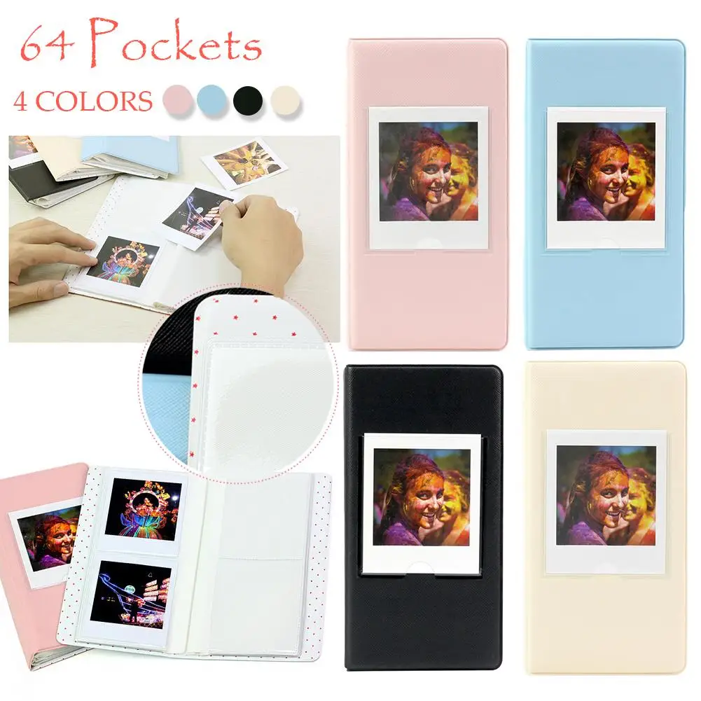 

2020 Newest For FujiFilm Instax Square SQ10 Camera SP-3 Printer Film Photos Paper 64 Pockets Photo Book Album Storage