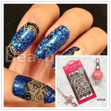 DC01-24 черно-белая с рисунком кружевная наклейка для ногтей ультра-тонкая кружевная наклейка для ногтей фабрика в настоящее время доступна