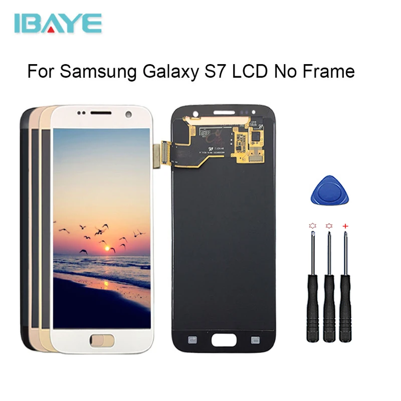 

NEW 5.1 '' LCD Replacement for SAMSUNG Galaxy S7 Display G930 G930F Touch Screen Digitizer no with Frame