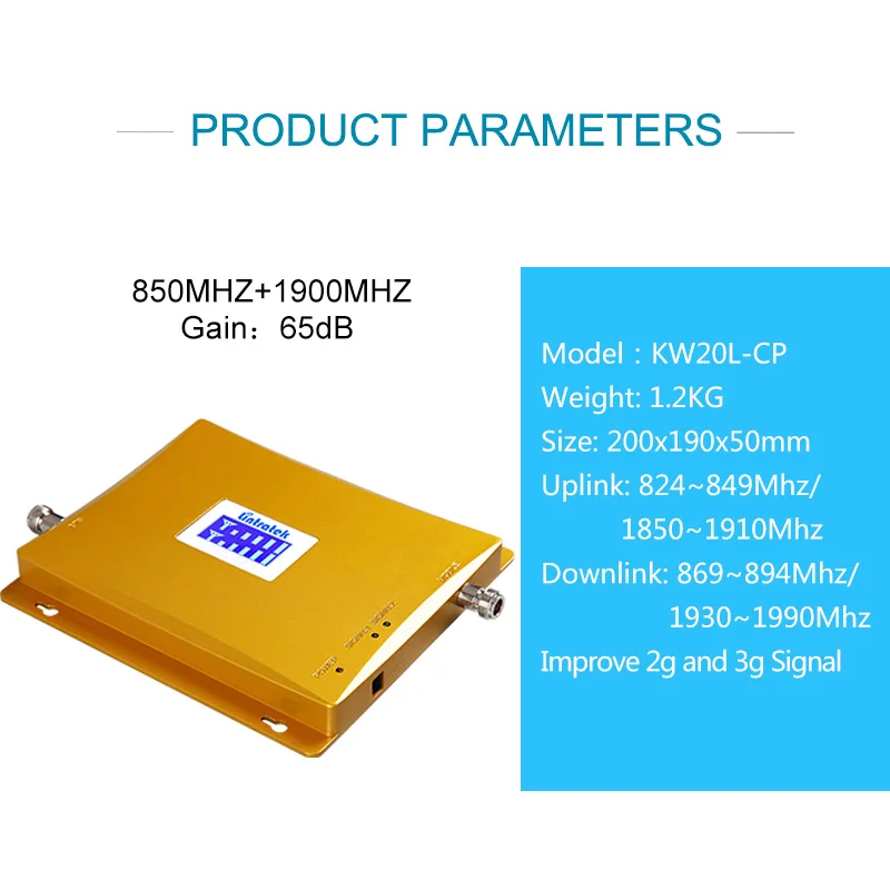 Lintratek Signal Booster 850 1900Mhz Signal