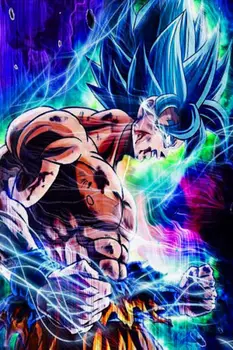 

MT928 Dragon Ball Super Ultra Instinct Goku Japan Anime Painting Art Poster Print Canvas Home Decor Picture Wall Print