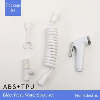

Bidet Nozzle Spray Set Handheld Shattaf ABS Stainless steel Toilet Seat