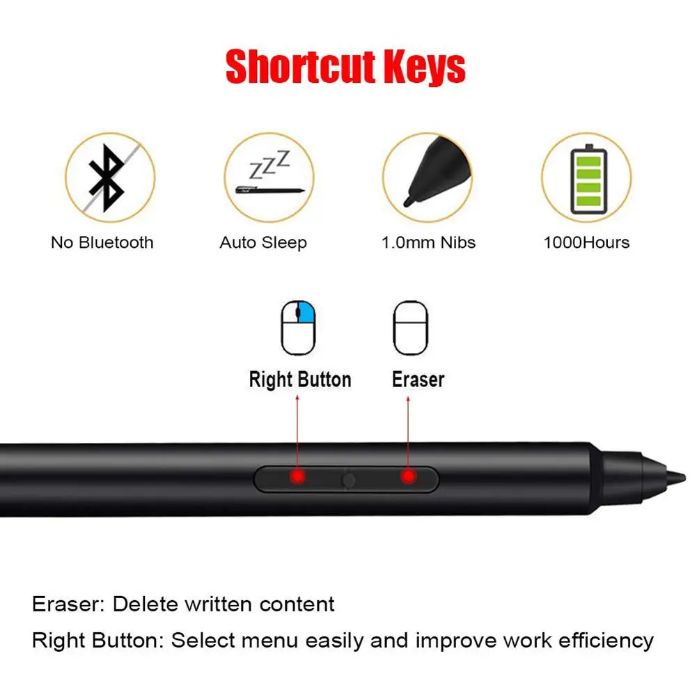 Портативная ручка, стилус для планшета, стилус для рисования, ручка для microsoft Surface Go Pro 6 5 4 3/ASUS/hp/SONY/ACER