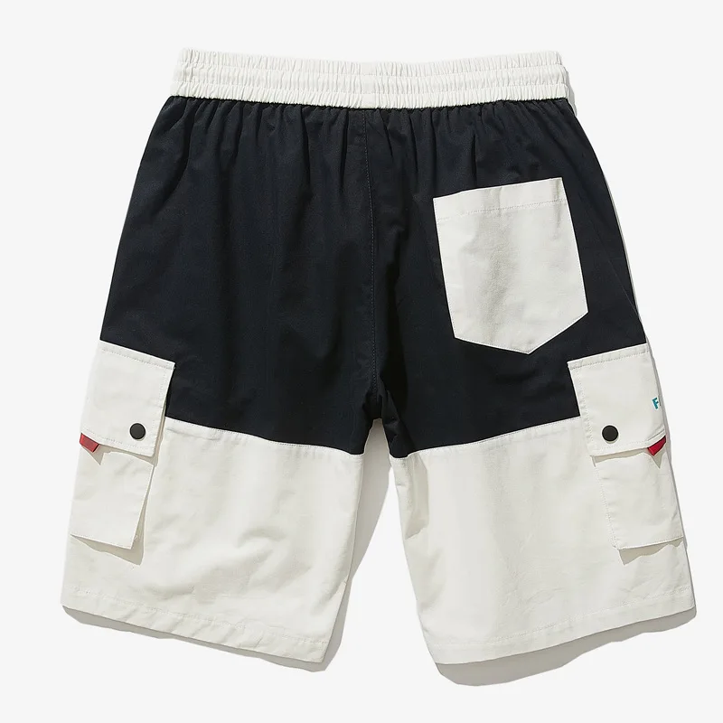 Летний Стиль Мужские шорты японский стиль ретро универсальные простые быстросохнущие простые многоцветные брюки карго с карманами