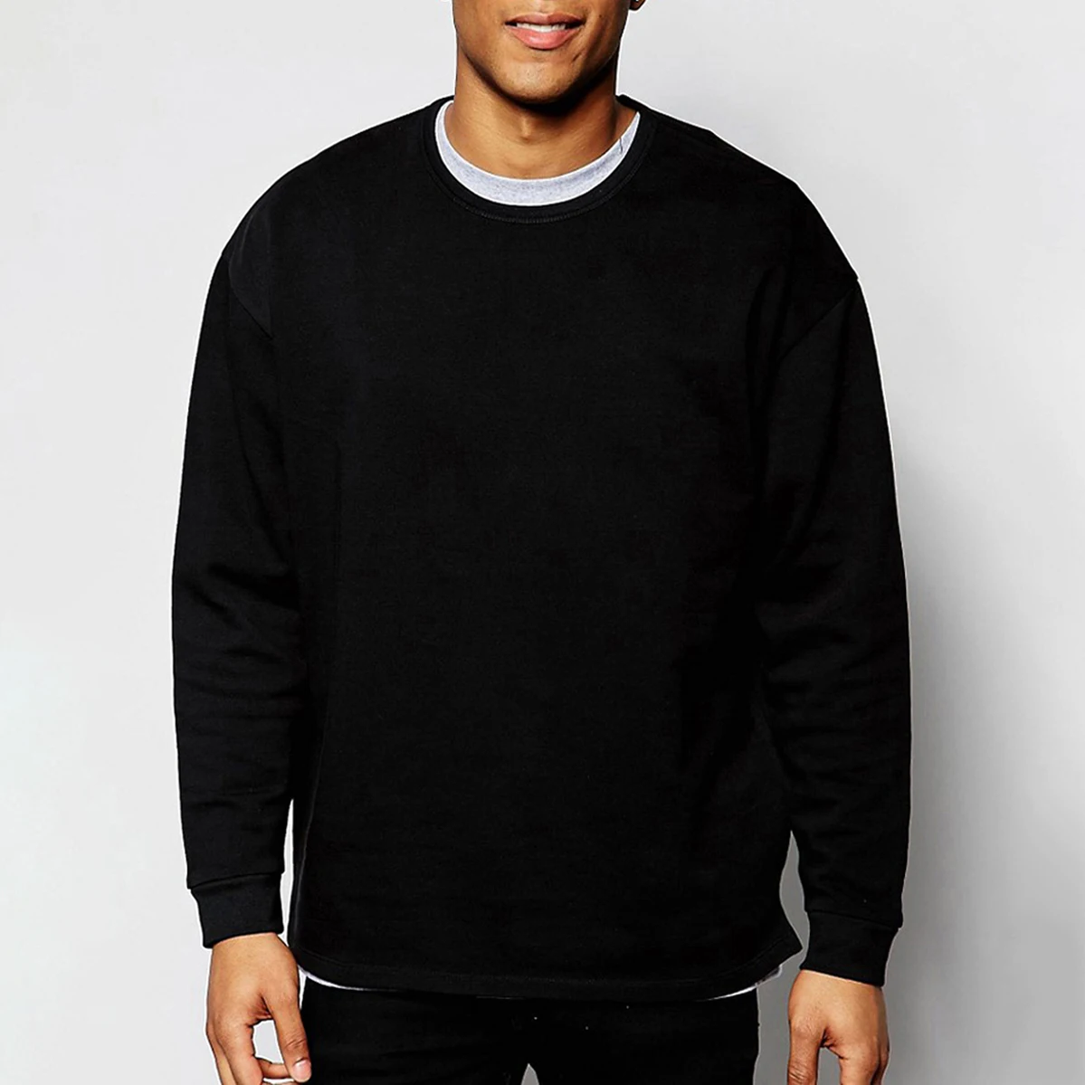 black sweatshirt for men