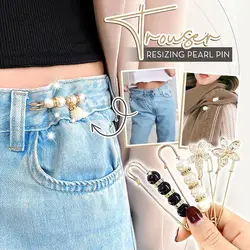 Trouser Resizing Pearl Pin Fashion Pearl Brooches For Women Fixed Pin On The Waist And Anti-Glare Collar Fashion Accessories