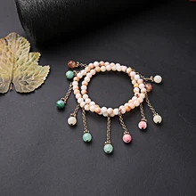 Модный этнический акриловый браслет из бисера для женщин, ручная работа,, свадебный подарок, ювелирные изделия