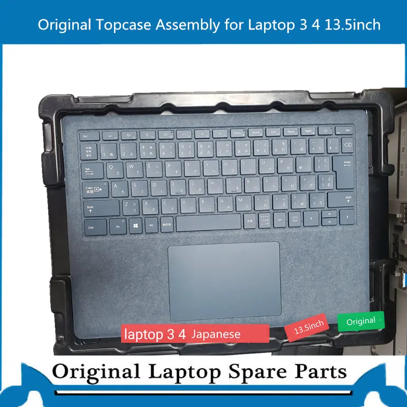 Original Topcase Assembly For Microsoft Surface Laptop 3 4 1867 1868 1950 1951 13.5 inch Keyboard with Trackpad Japanese