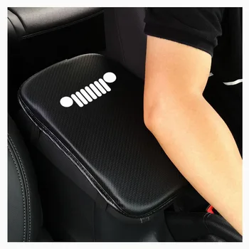 

Stylish Pu Leather Car Armrest Storage Protection Cushion For Jeep Wrangler Cherokee Renegade Gladiator Compass Grand Cherokee
