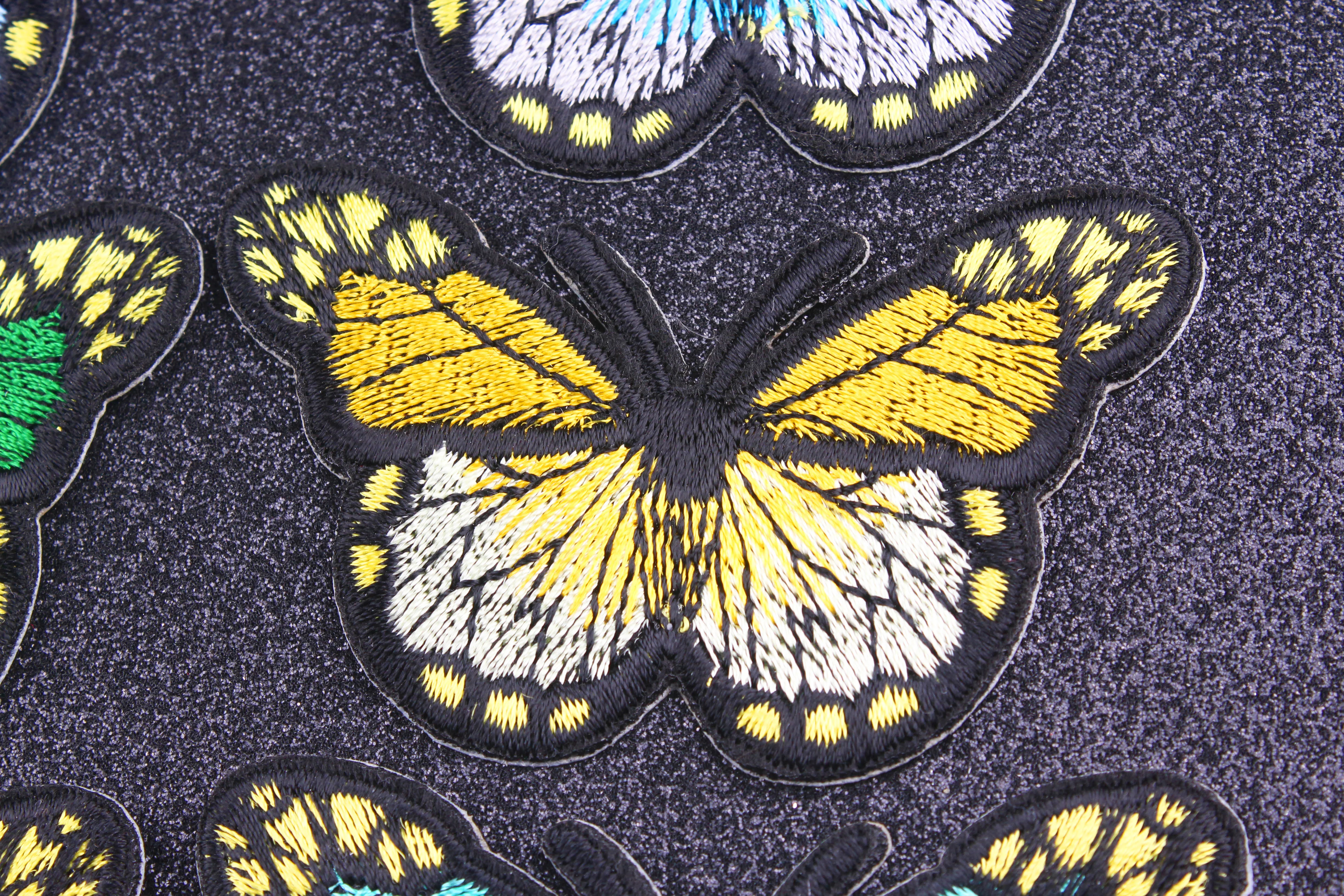 Железная нашивка бабочка для одежды наклейки на рюкзак джинсы куртку ковбойский