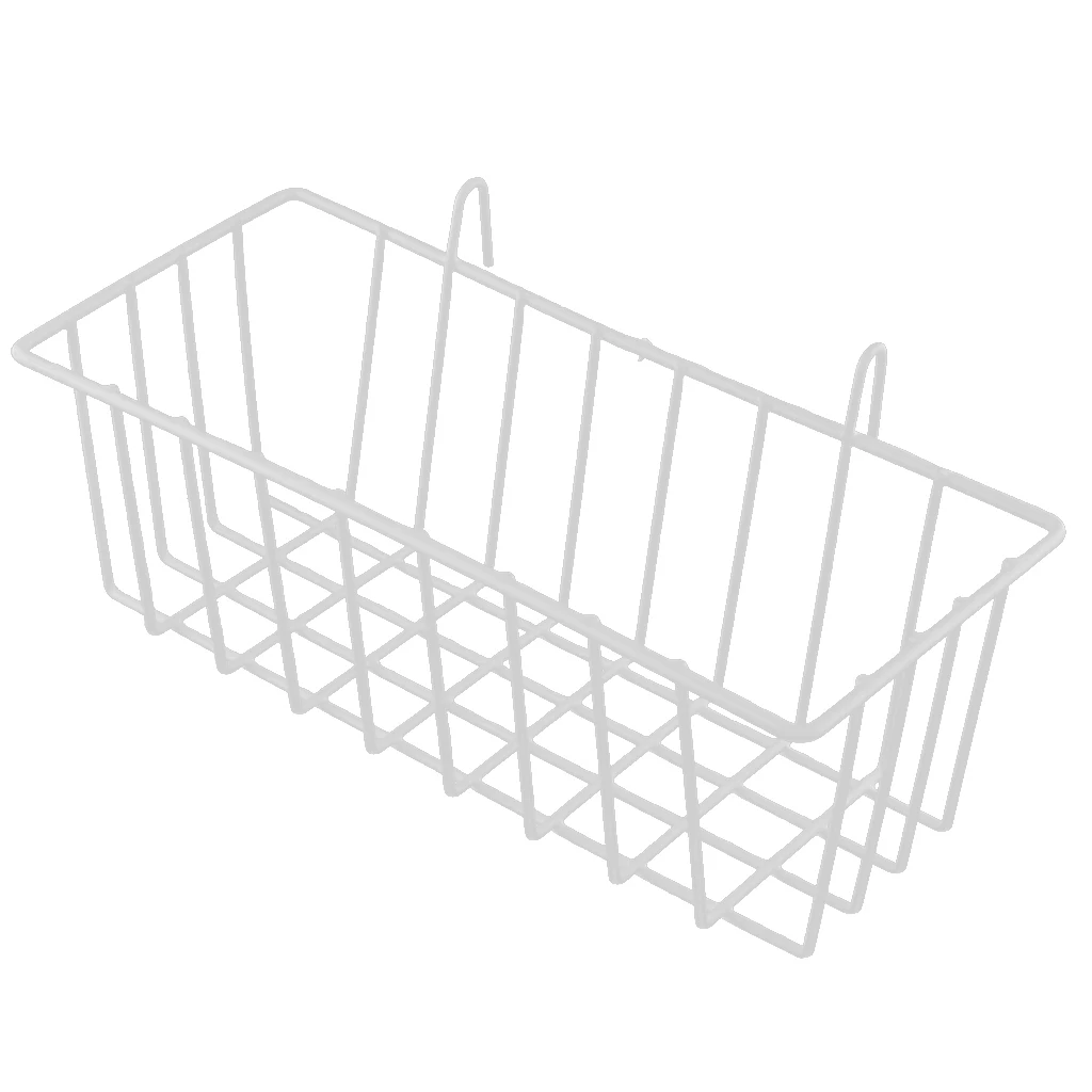 Nordic Style Grid Tall Storage Basket Metal Wire Hanging Basket for Kitchen Bathroom Home Storage/ Over The Cabinet with 2 Hooks Nordic Style Grid Tall Storage Basket Metal Wire Hanging Basket for Kitchen Bathroom Home Storage/ Over The Cabinet with 2 Hooks
