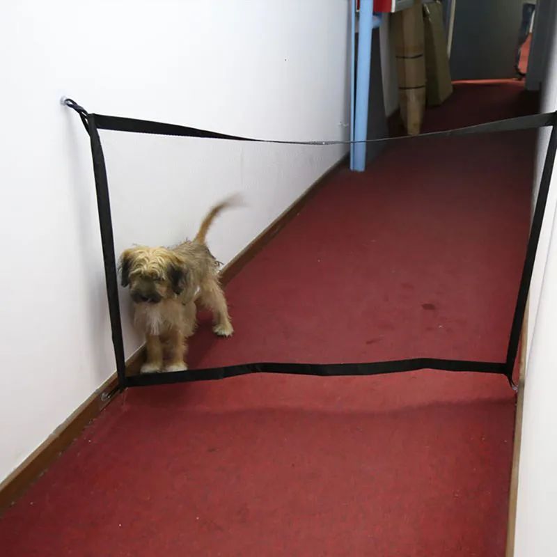 Обновленная сетка для собак, волшебные ворота для собак, безопасная изоляция, быстрая установка, защитный кожух для собак
