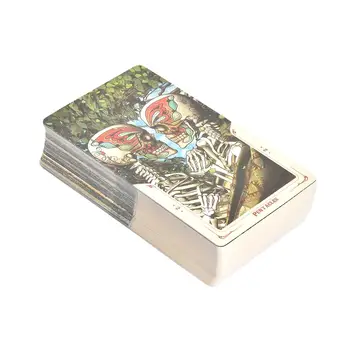 

Newest 78Pcs Tarot Cards English Board Game Santa Muerte Tarot Cards Deck For Family Party Entertainment Cards Games