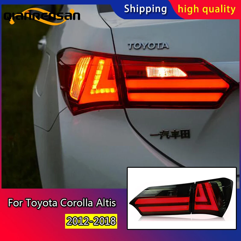 

Car Styling Tail Lights For Toyota Corolla Altis 2012-2018 Taillights LED Tail Light Rear Lamp DRL+Brake+Signal Auto Accessories