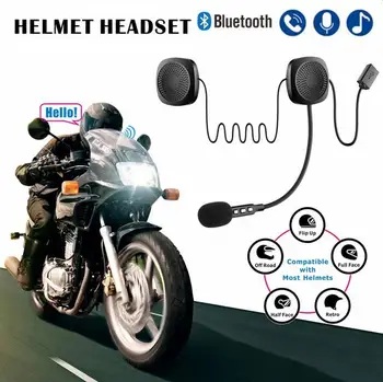 

Motorcycle Helmet Bluetooth intercom Headset Wireless Hands-free call with Microphone Stereo Low energy Intercom Helmet Headset