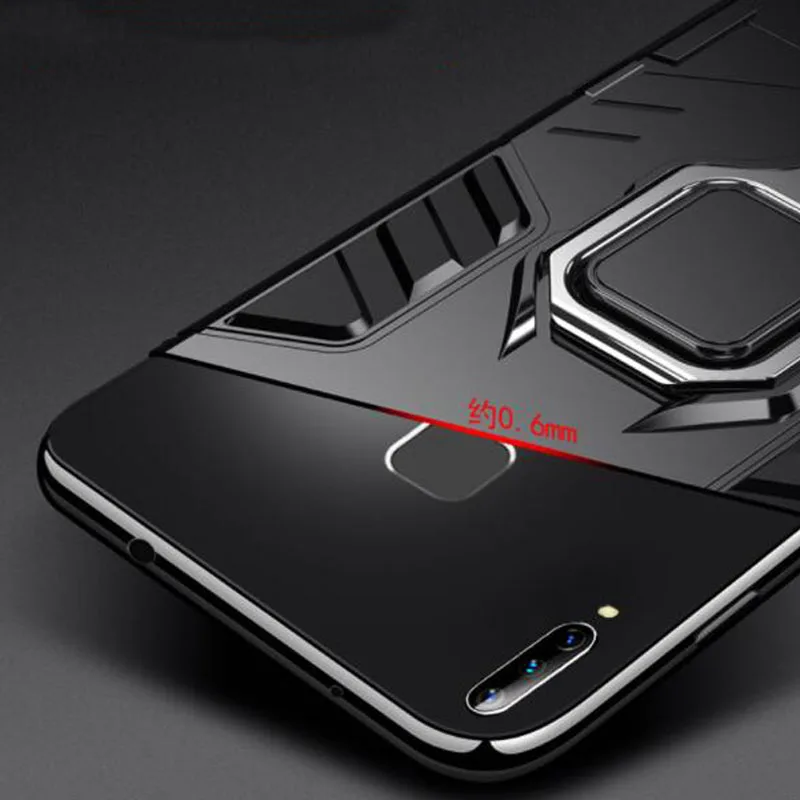 Чехол VIVO Y11, чехол VIVOY11, армированный чехол из поликарбоната, кольцо на палец, держатель, чехол для телефона VIVO Y11 Y 11 VIVOY11, чехол