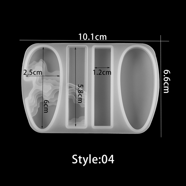 Drop Handmade Silicone Casting Mold For DIY Crystal Epoxy Resin Jewelry Step Field Island Pendant Silicone Mold Supplies
