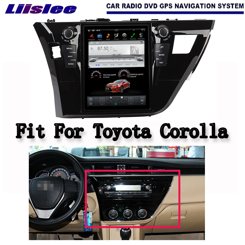 Liislee 10 4 дюйма Android для Toyota Corolla 2013 ~ 2017 автомобильный Радио Аудио Видео Мультимедиа