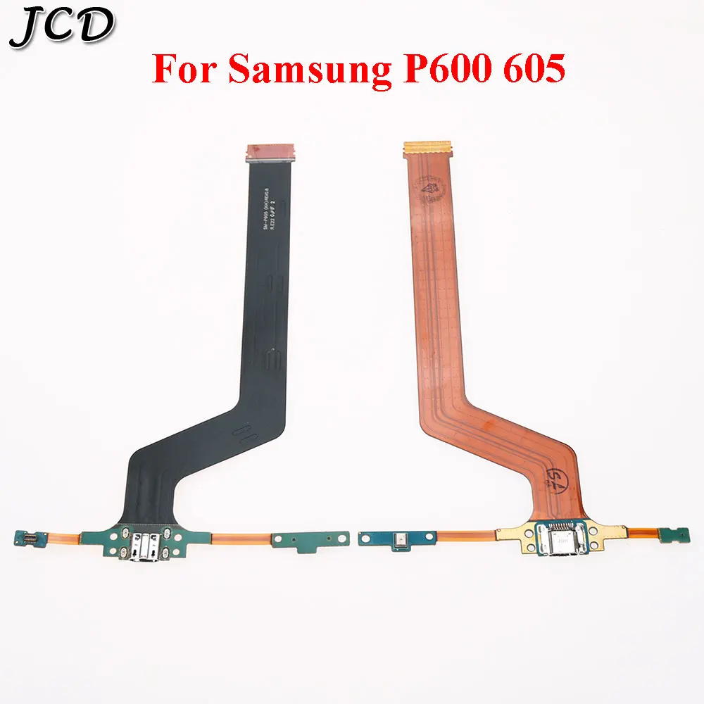 JCD для Samsung Galaxy планшет I8262 T800 T500 T530 P5100 P600 605 N8000 USB разъем микрофонный порт Зарядное устройство Док-станция гибкий кабель - Цвет: For Samsung P600 605