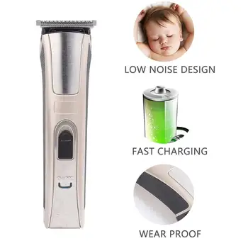 

1 Set Of Rechargeable Electric Hair Clipper Haircut Shave Machine Hair Razor Trimmer With EU Plug