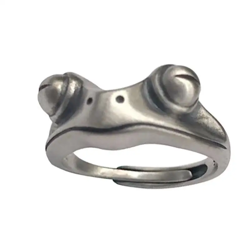 CharmRetro Cute Men And Women Simple Design Owl Frog Ring Silver Engagement Jewelry Gift | Украшения и аксессуары
