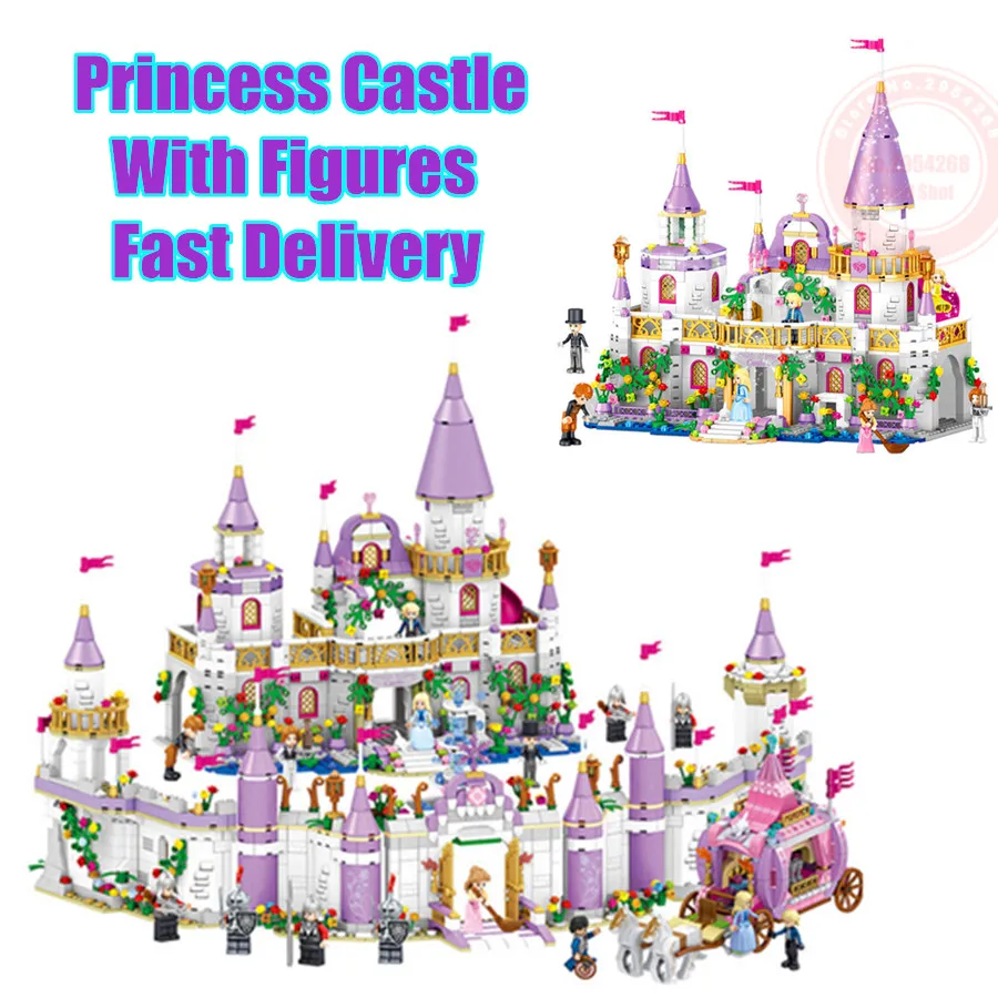 

New Windsor DIY fit friends princess Castle model city building block toy birthday christmas gift