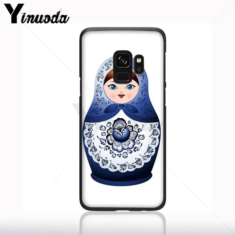 Lucu Boneka Rusia Pola Matryoshka Ponsel Case Shell untuk Samsung Galaxy S10plus S9 Plus S8plus S10E A50 A70 A10 Ponsel