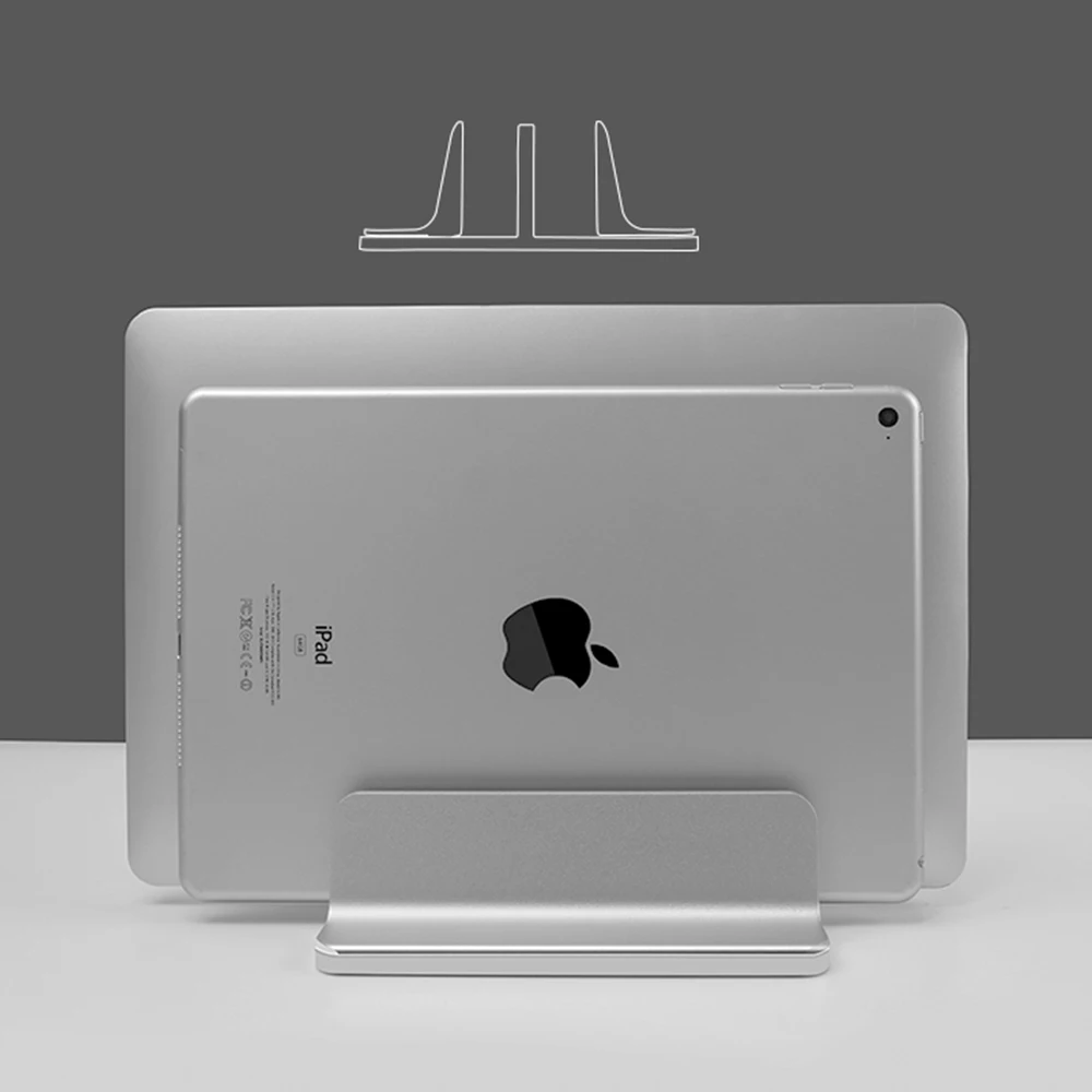 Регулируемая настольная подставка из алюминиевого сплава для Macbook Pro, коврик для монитора, ноутбука, телефона, силиконовый нескользящий защитный экран, настольный держатель