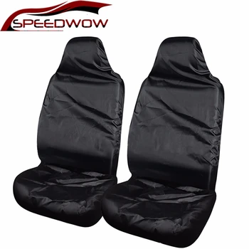 

SPEEDWOW 2pcs Car Front Seat Cover Anti-Dust Cushion Covers Auto Breathable Seat Protector Car Interior Decoration Universal
