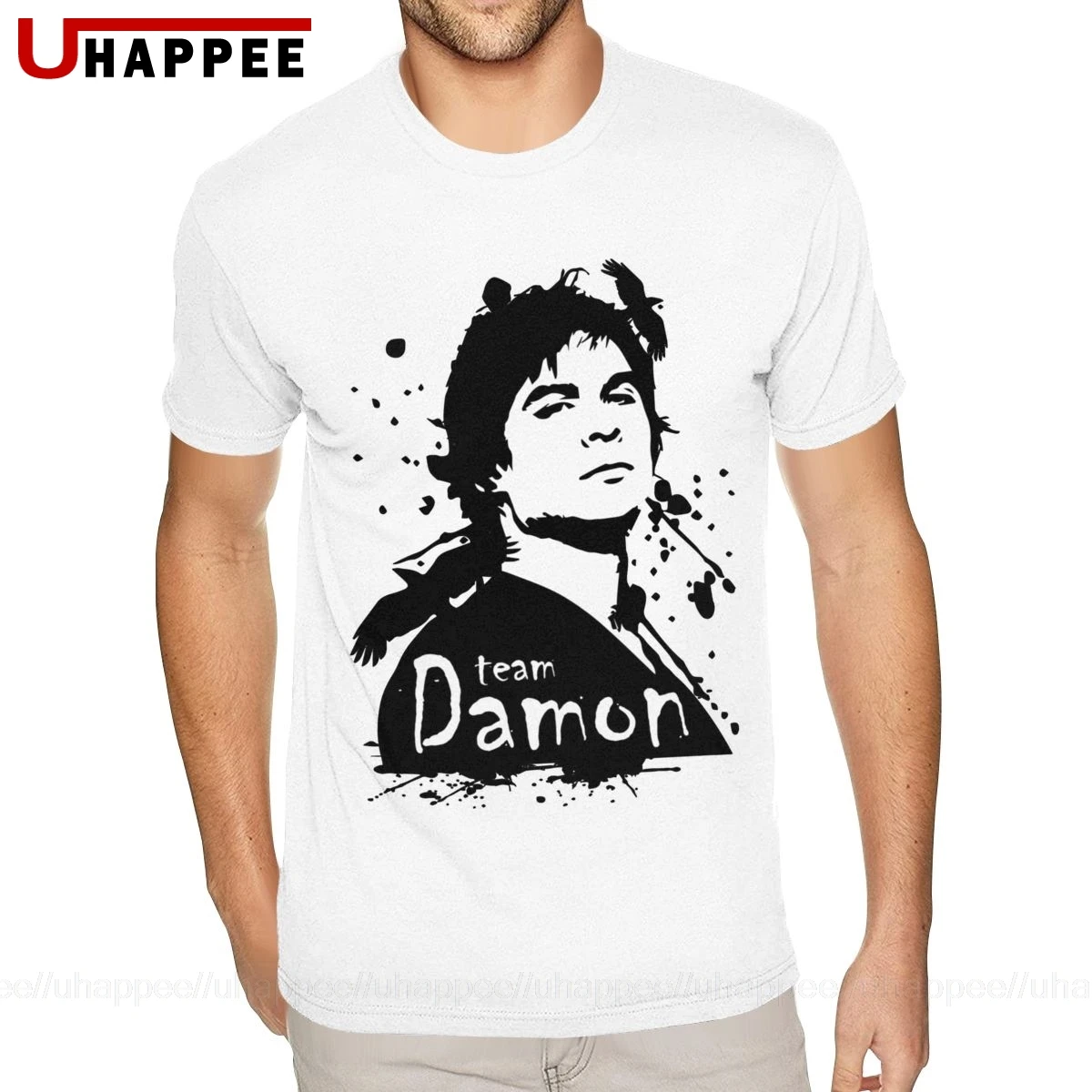 Damon Salvatore The Vampire Diaries Tee Shirt Adult Urban Shirts Men