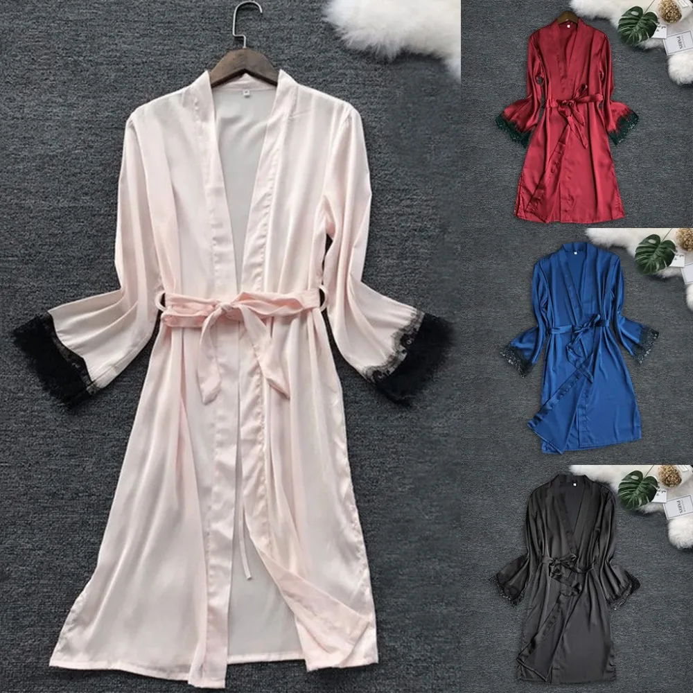 Женское сексуальное атласное Ночное платье, шелковое ночное белье, пижама, ночная рубашка, нижнее белье, ночное платье, модная женская