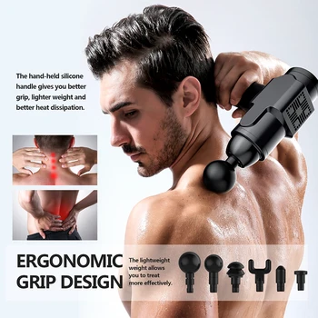 

Massage Gun Deep Muscle Massager Muscle Pain Body Massage Exercising Relaxation Slimming Shaping Pain Relief Muscle Stimulator