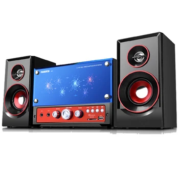 

2.1 Channel Heavy Bass Wireless bluetooth Speaker System Home KTV Computer Speaker Desktop Subwoofer Support USB/TF Card/AUX/FM