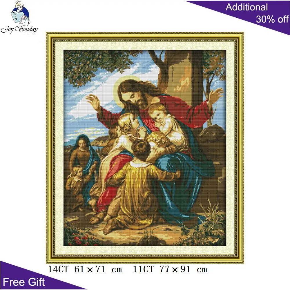 Домашний декор Joy Sunday с иисусом R311R314R315R316 14CT 11CT подсчитанный и отпечатанный иисус