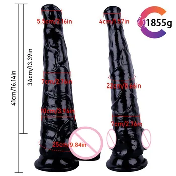 41cm Super Thick Huge XXXL Horse Dildo Realistic Dick Penis with Suction Cup Big AnalPlug  Dildos Sex Toys for Women Lesbian Gay 4