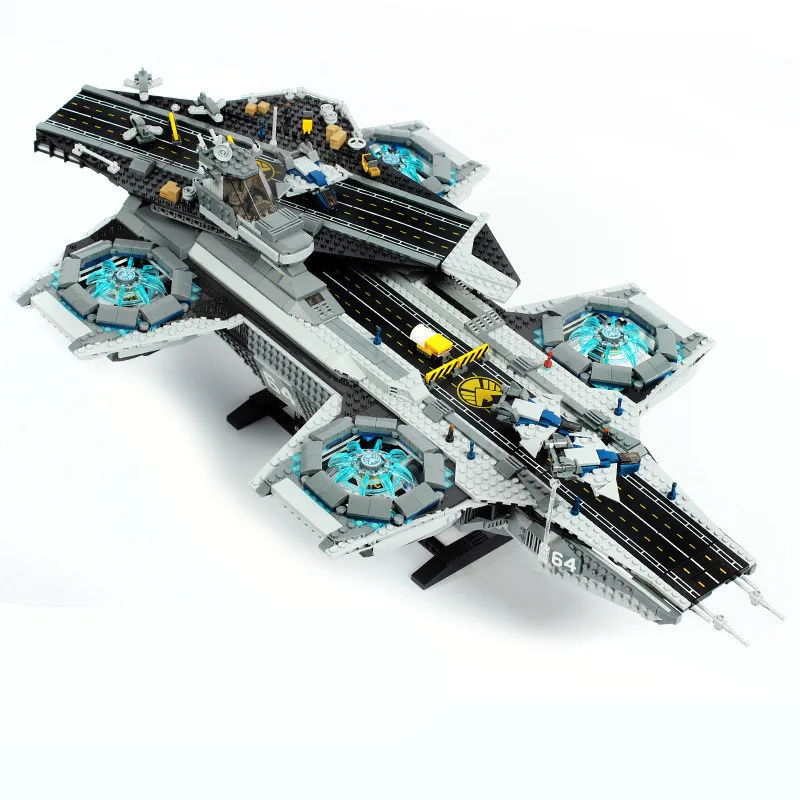 76042 щит Helicarrier Супер Герои модель строительные блоки кирпичи дети девочки мальчики DIY подарки на день рождения забавная игрушка 87025