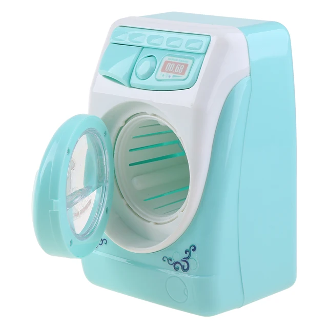 Mini Pretend Play Toy Simulation Washing Machine Toys Children Can Filling Water Kitchen Gift 6