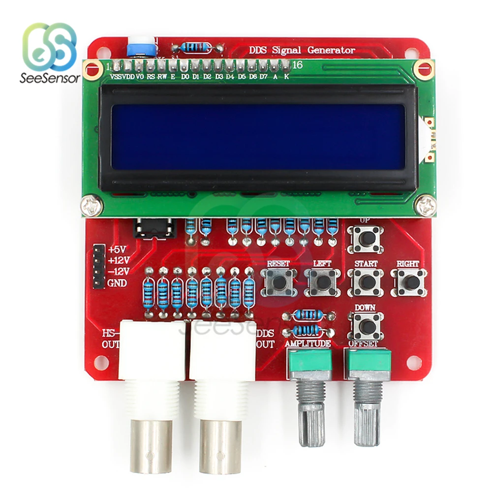 AVR DDS Function Signal Generator DIY Kit Frequency Generator Module Square Sawtooth Triangle Wave DIY Parts