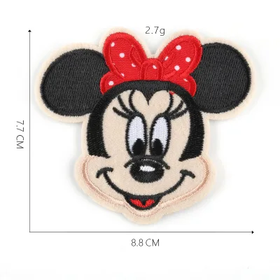 3-5pcs 5 шт. патчи с Микки из мультфильма для женщин модные Minnies для девочек милая кукла-мальчик вышивка на одежду ручная работа украшение одежды Блестки Ткань - Цвет: 3-5pcs