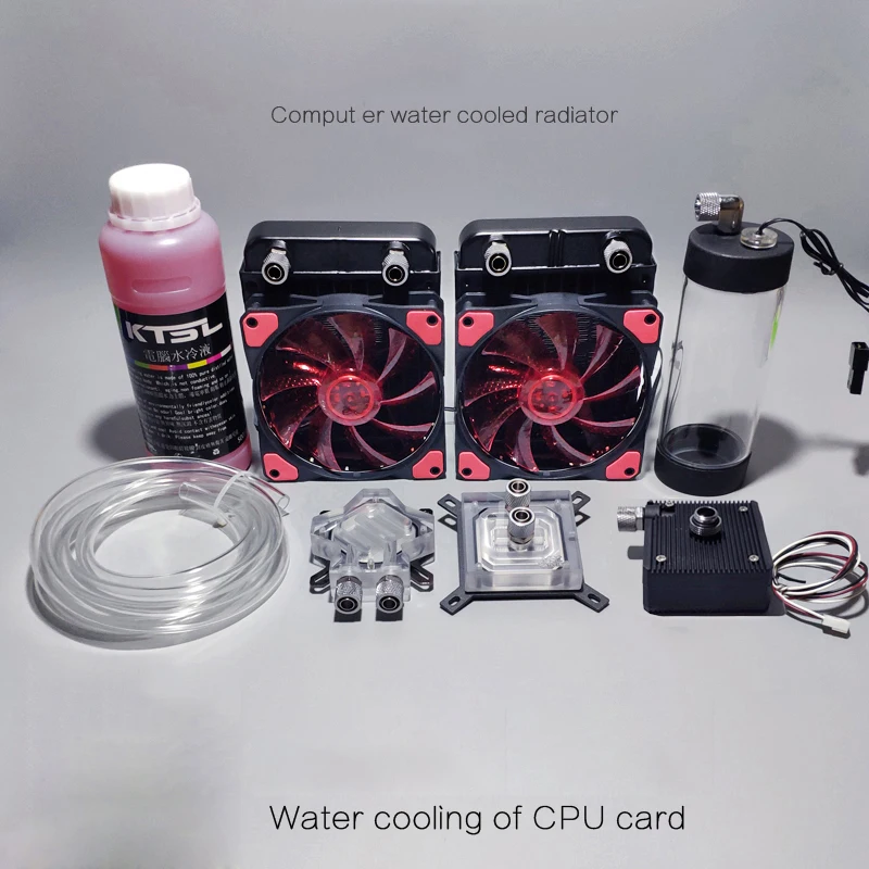 

Diy Pc Water Cooling reservoir Kit Graphics card+120/240MM Water Row + KS680 Pump +Cpu Cooling System Radiator set