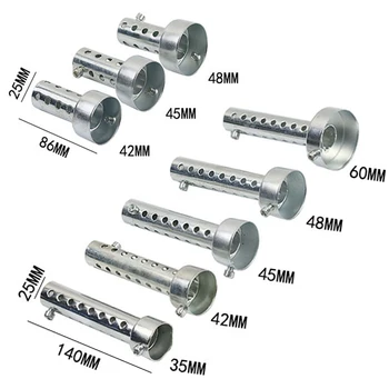 

35mm/42mm/45mm/48mm/60mm Motorcycle Exhaust Muffler Adjustable Silencer Noise Sound Eliminator Silencer DB Killer 86/140mm Lengt