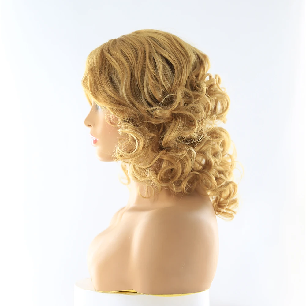 SOKU коричневый цвет синтетические парики с челкой для черных женщин 150% плотность кудрявый парик с короткими волосами термостойкие парики