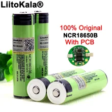 Liitokala – batterie Rechargeable originale protégée, 2020 mah, 18650 mah, avec PCB, 3400 V, pour lampes de poche, 3.7