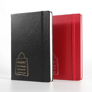 

Black Journal,Classic Ruled Hard Cover, Premium Thick Paper with Fine Inner Pocket, Red Faux Leather Journal Writing