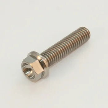 

M10 Titanium Hex Head Flange Bolts 20 25 30 35 40 45 50 55 60mm 1.25mm Thread Pitch