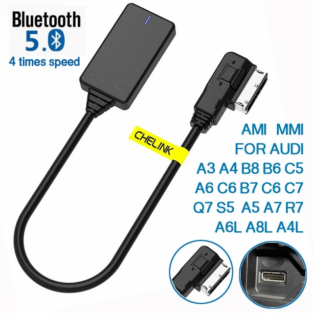 AMI MMI MDI Wireless Aux Bluetooth Adapter Cable Audio Music Auto bluetooth  For Audi A3 A4 B8 B6 A5 A7 R7 S5 Q7 A6L A8L A4L - AliExpress