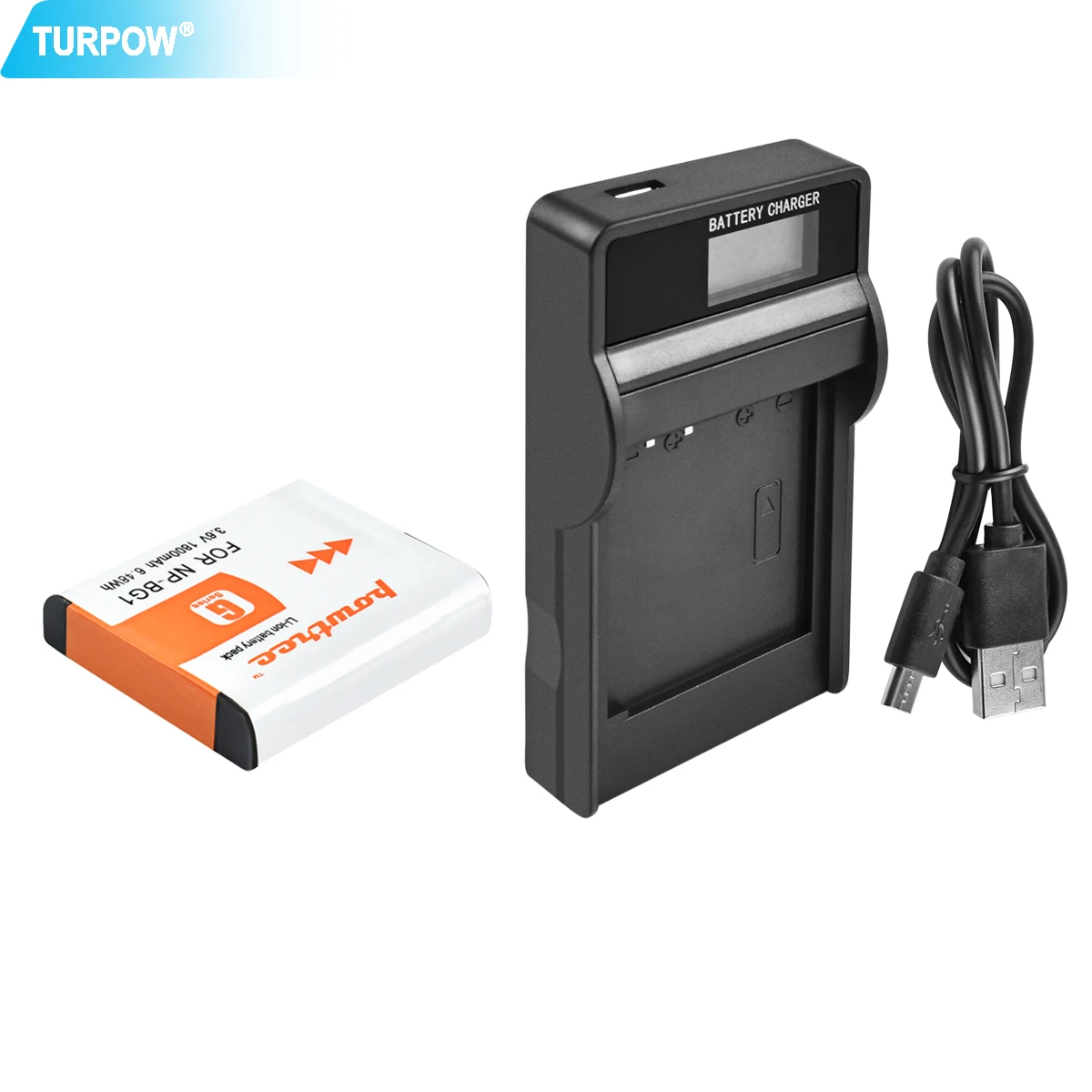 

Turpow 1800mAh NP-BG1 NP BG1 Battery+LCD Charger For SONY Cyber-shot DSC-H3 DSC-H7 DSC-H9 DSC-H10 DSC-H20 DSC-H50 DSC-H55