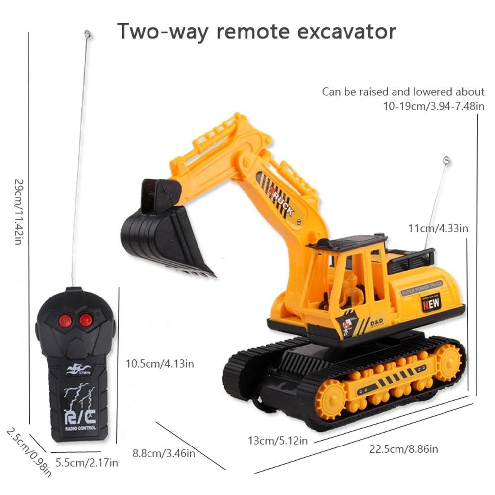 Игрушечный экскаватор RC детский симулятор гусеничный Электрический 2 канальный